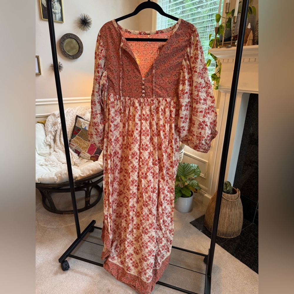 Free People - maxi floral, sz L